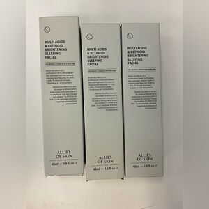 Allies of Skin Multi Acids Retinoid Brightening Sleeping Facial THREE COUNT